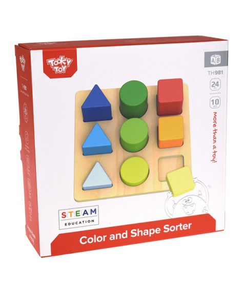 Sorter din lemn pentru Culori și Figuri, 57231